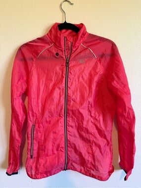Mizuno Coral-Pink Packable Running Jacket
